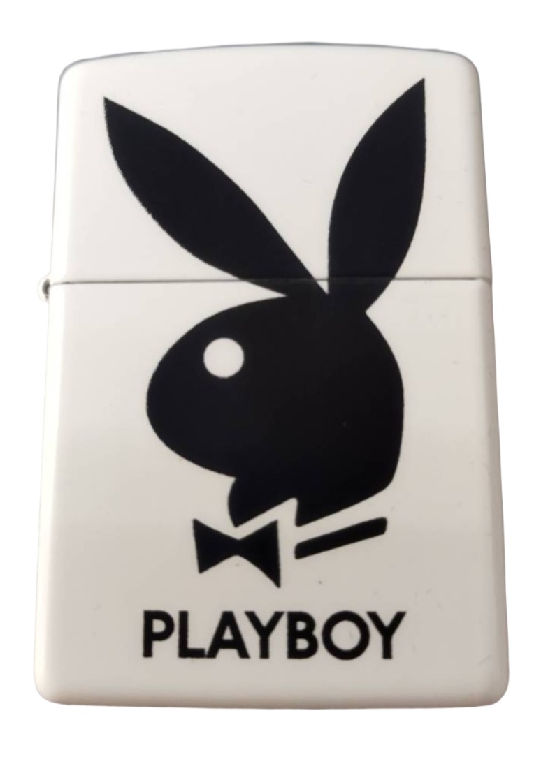 【ZIPPO】ジッポー：PLAYBOY(プレイボーイ)/ヘッドデザイン ホワイトロゴジッポー