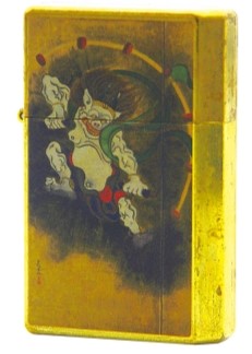 【ZIPPO】ジッポー：雷神/オイルライター/ワイルドブラス+/フルカラー印刷