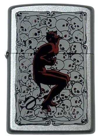 【ZIPPO】ジッポー：2000年製 新品 未使用 スカル・デーモン